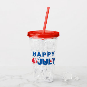 Patriotisk juli 4:e akryl Tumbler Take Away Mugg
