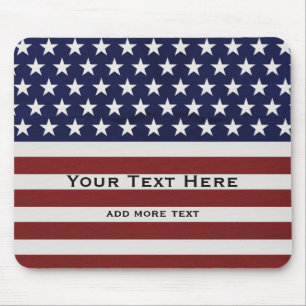 Patriotisk Juli 4th för amerikanUSA flagga Musmatta