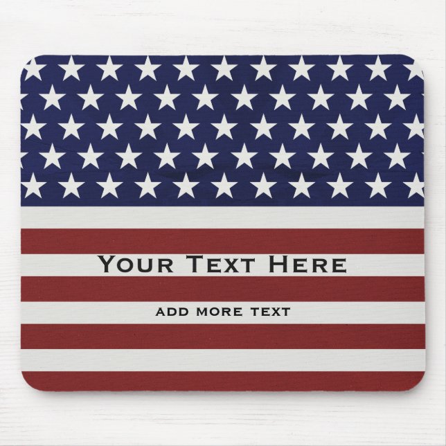 Patriotisk Juli 4th för amerikanUSA flagga Musmatta (Framsidan)