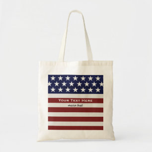 Patriotisk Juli 4th för amerikanUSA flagga Tygkasse