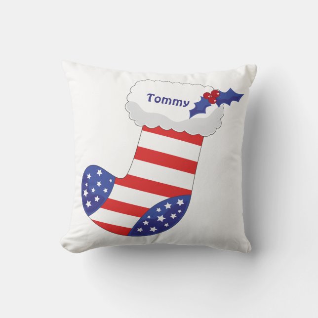 Patriotisk julklapp kudde (Framsida)
