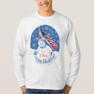Patriotisk julskjorta T-shirt för trupper