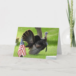 Patriotisk Kalkonparad Kort