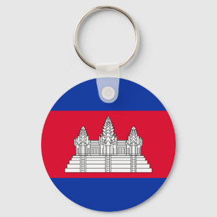 Patriotisk Kambodja Flagga Nyckelring