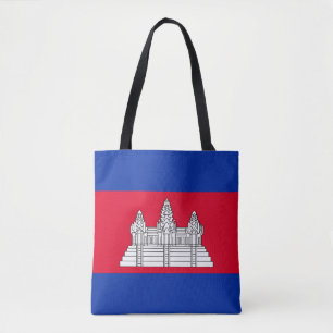Patriotisk Kambodja Flagga Tote Väska