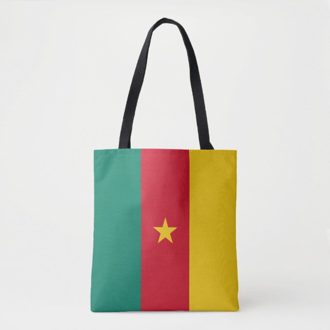 Patriotisk Kamerun Flagga Handväskor Tygkasse (Framsida)