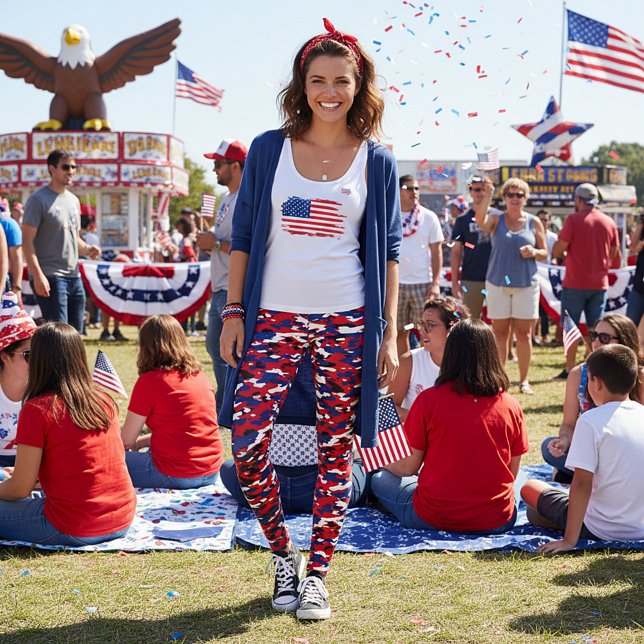 Patriotisk kamouflage leggings (Skapare uppladdad)