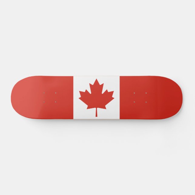 Patriotisk kanadensisk flagga mini skateboard bräda 18,5 cm (Horz)