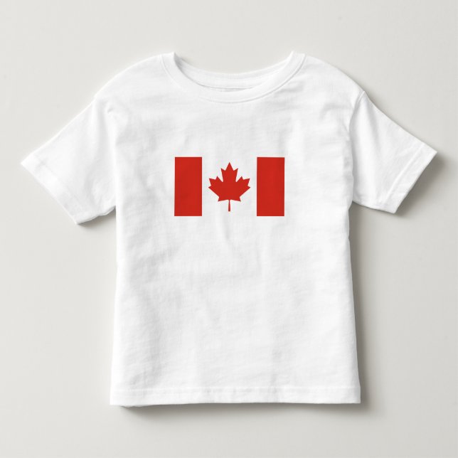 Patriotisk kanadensisk flagga t shirt (Framsida)