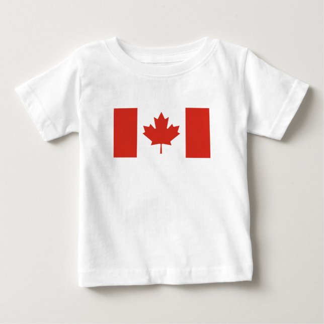 Patriotisk kanadensisk flagga t shirt (Framsida)