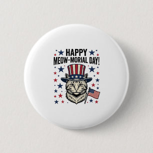 Patriotisk katt jamie-dagen vintage vektor design knapp