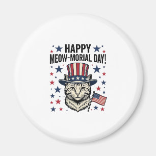 Patriotisk katt jamie-dagen vintage vektor design magnet