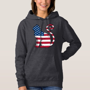 Patriotisk katt vintage gravyr vektor design_1 t shirt