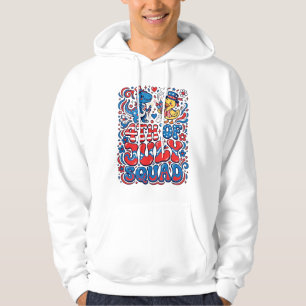 Patriotisk Kawaii Dinosaur Bästa Styvpappa Någonsi Hoodie