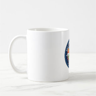 Patriotisk Kawaii Dinosaurie All-amerikansk DINO E Kaffemugg