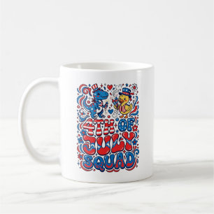 Patriotisk Kawaii Dinosaurie Bästa Styvpappa Någon Kaffemugg