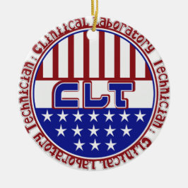 PATRIOTISK KLINISK LABORATORIETEK JULGRANSPRYDNAD KERAMIK