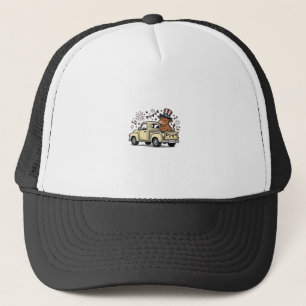 Patriotisk ko 4 juli lastbil vektor design_1 keps