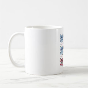Patriotisk Kokett Bågar Vintage Vektor Design_1 Kaffemugg
