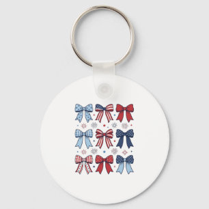 Patriotisk Kokett Bågar Vintage Vektor Design_1 Nyckelring