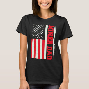Patriotisk kolgruvegeolog geolog mineral gruvarbet t shirt