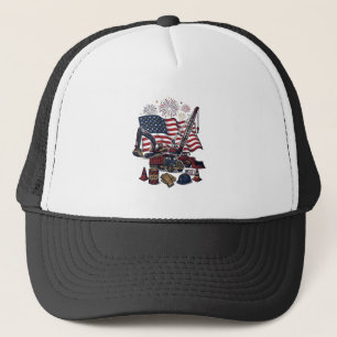 Patriotisk konstruktion USA Vintage Keps