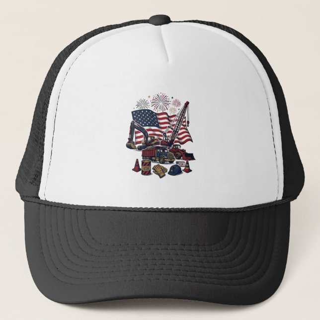 Patriotisk konstruktion USA Vintage Keps (Framsida)