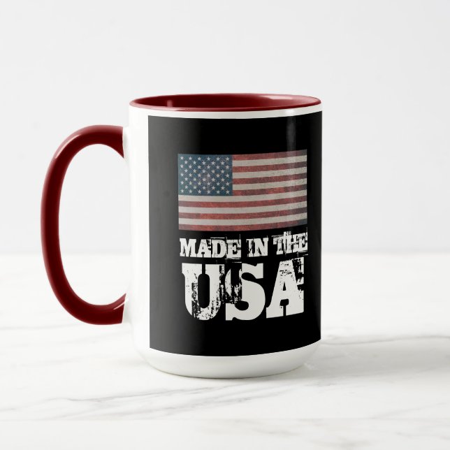 PATRIOTISK KOPP TILLVERKAD I USA (Vänster)