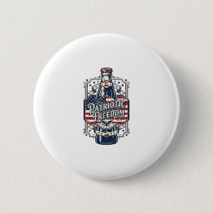 Patriotisk körsbärssoda Retro Vector Graphic Tee_1 Knapp