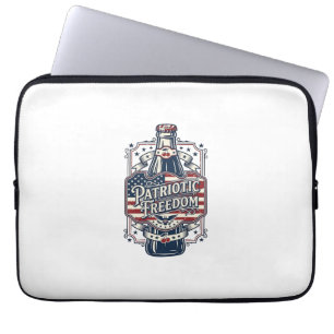 Patriotisk körsbärssoda Retro Vector Graphic Tee_1 Laptop Fodral