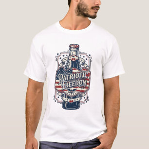 Patriotisk körsbärssodavintage vektor grafisk t-sh t shirt