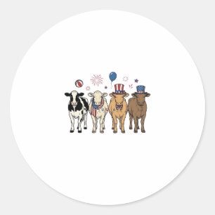 Patriotisk kouppställning Vintage Vector T-shirt D Runt Klistermärke