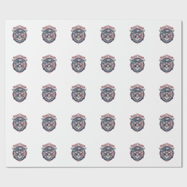 Patriotisk kustpreppad vektor grafisk t-shirt presentpapper (Platt)