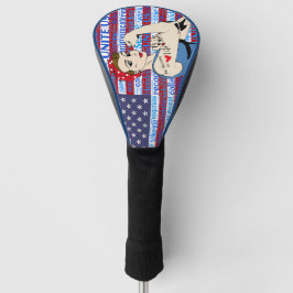 Patriotisk kvinnaamerikanska flagganGolf