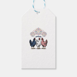 Patriotisk kycklingtrio Vintage gravyr vektor De Presentetikett