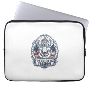 Patriotisk kyrkläger Vector Grafik T-shirt Laptop Fodral