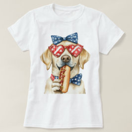 Patriotisk Labrador Retriever T Shirt