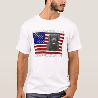Patriotisk Labrador Retriever Tee Shirt