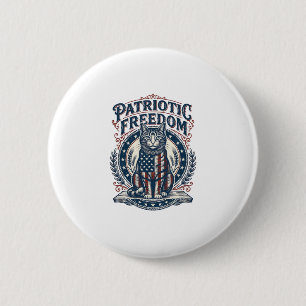 Patriotisk lada katt vektor grafik t-shirt_1 knapp