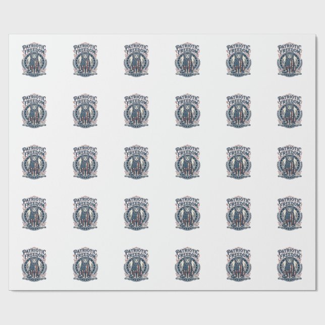Patriotisk lada katt vektor grafik t-shirt_1 presentpapper (Platt)