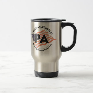 Patriotisk läkareassistenttravel mug resemugg