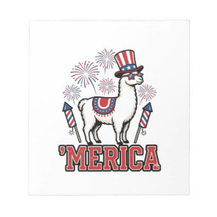 Patriotisk Lama Merica Vintage Vektor Design_1 Anteckningsblock