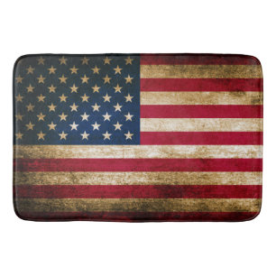 Patriotisk lantlig amerikanska flaggan badrumsmatta