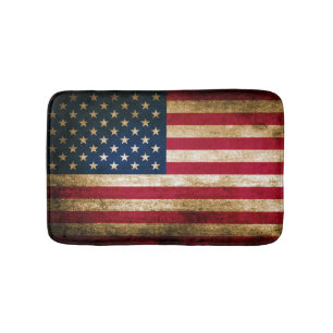 Patriotisk lantlig amerikanska flaggan badrumsmatta