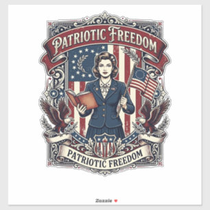 Patriotisk lärare vektor grafik t-shirt_1 klistermärken
