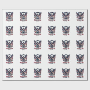 Patriotisk Lejonörn Vakt Djur Hybrid Patriotisk Presentpapper
