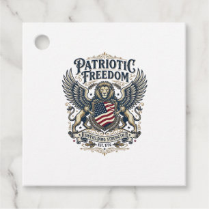 Patriotisk Lejonörn Vaktande Djur Hybrid Patriot Gåvor Etiketter