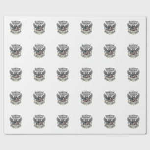 Patriotisk Lejonörn Vaktande Djur Hybrid Patriotis Presentpapper