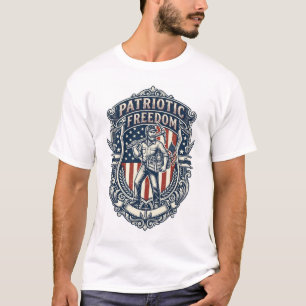 Patriotisk loppmarknadsplockarens vektor grafiska t shirt