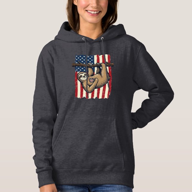Patriotisk Loungrafisk Vintage Gravyr Tröja Design (Framsida)